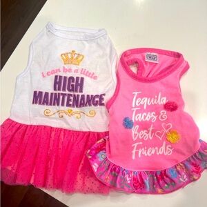 ✨ Pink Doggy Dresses 👚 For little princess pups 👑 🐕